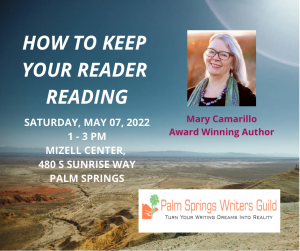 Palm Springs Writer's Guild Event Promo Image